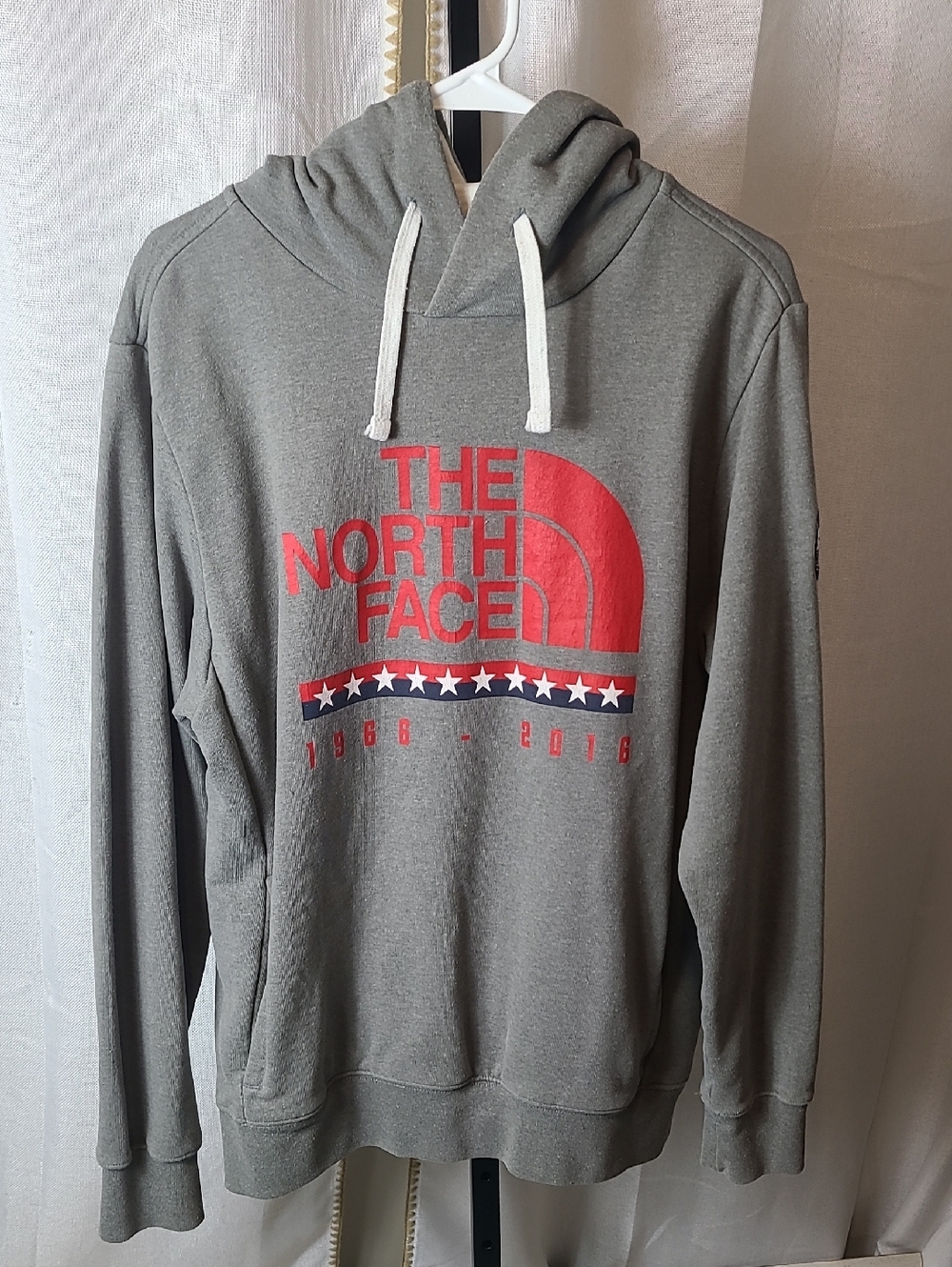 The North Face Hoodie Sweatshirt Mens LARGE USA Gray